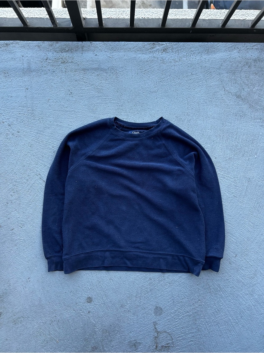 Chaps Navy Crewneck Sweater - Men's